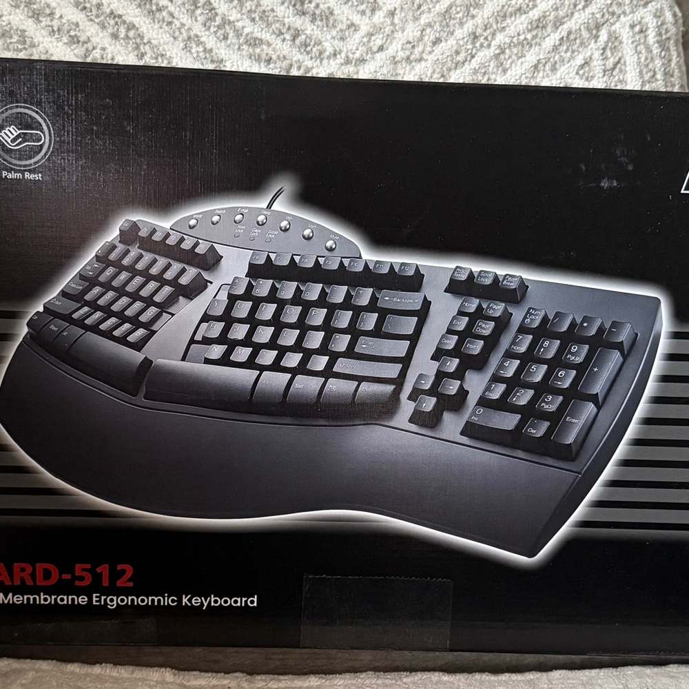 Ergonomic Black Keyboard